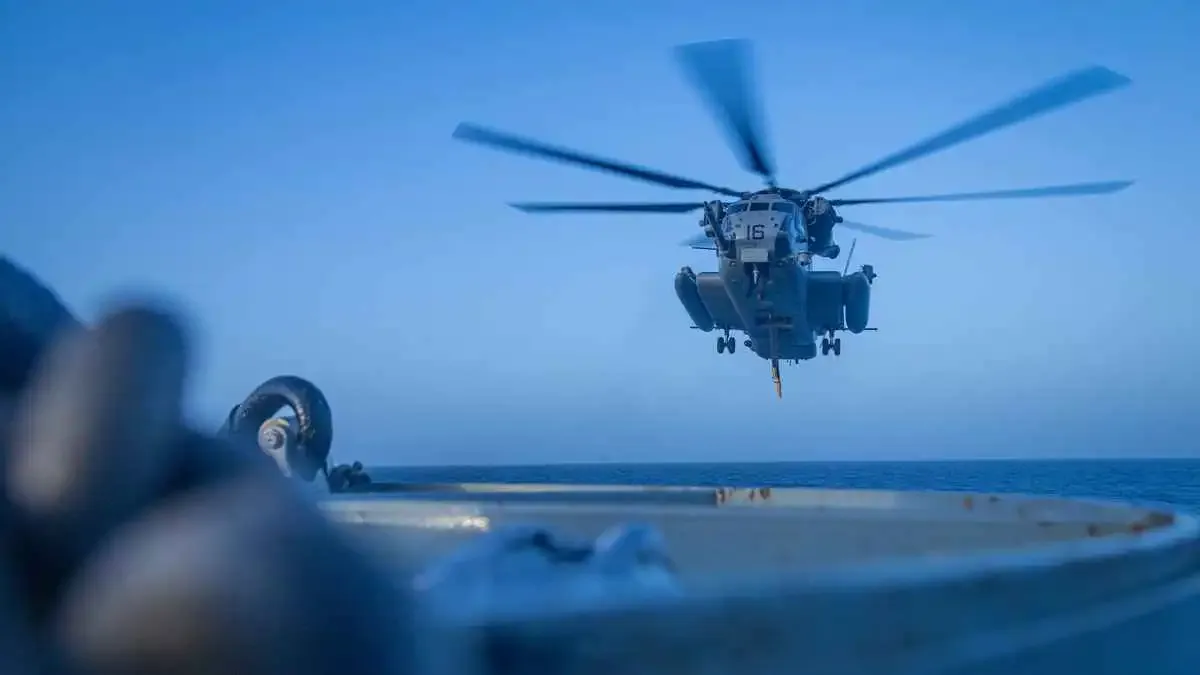 CENTCOM Deploys Super Stallion Helicopters to Bolster the Naval Blockade on Iran in May 2026