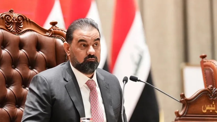 الحلبوسي يشيد بموقف العصائب لحصر السلاح، مؤكداً دعمه لبناء دولة قوية بمؤسساتها الدستورية