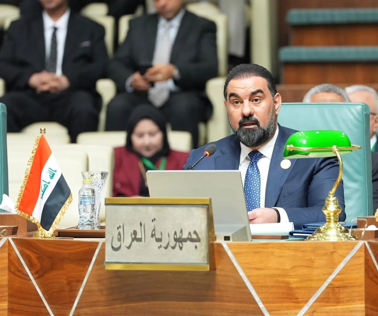 الحلبوسي يسجل تحفظ العراق على مفردة "حل الدولتين" وموقف داعم لفلسطين