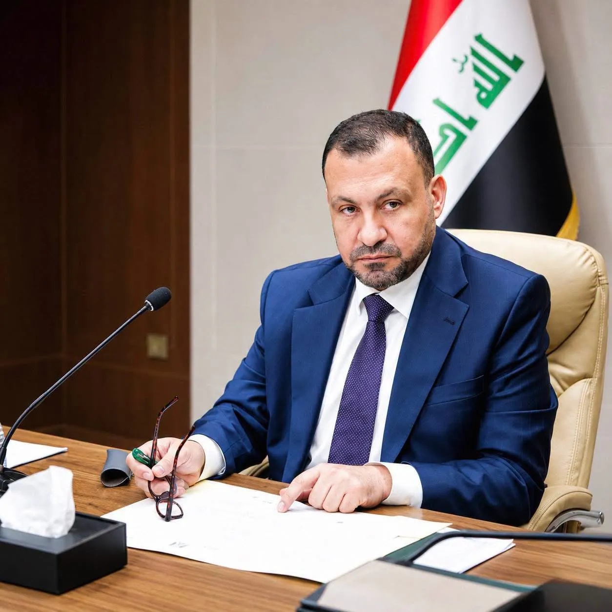 اعتقال وكيل وزارة الكهرباء لشؤون النقل والتوزيع خالد غزاي عطية