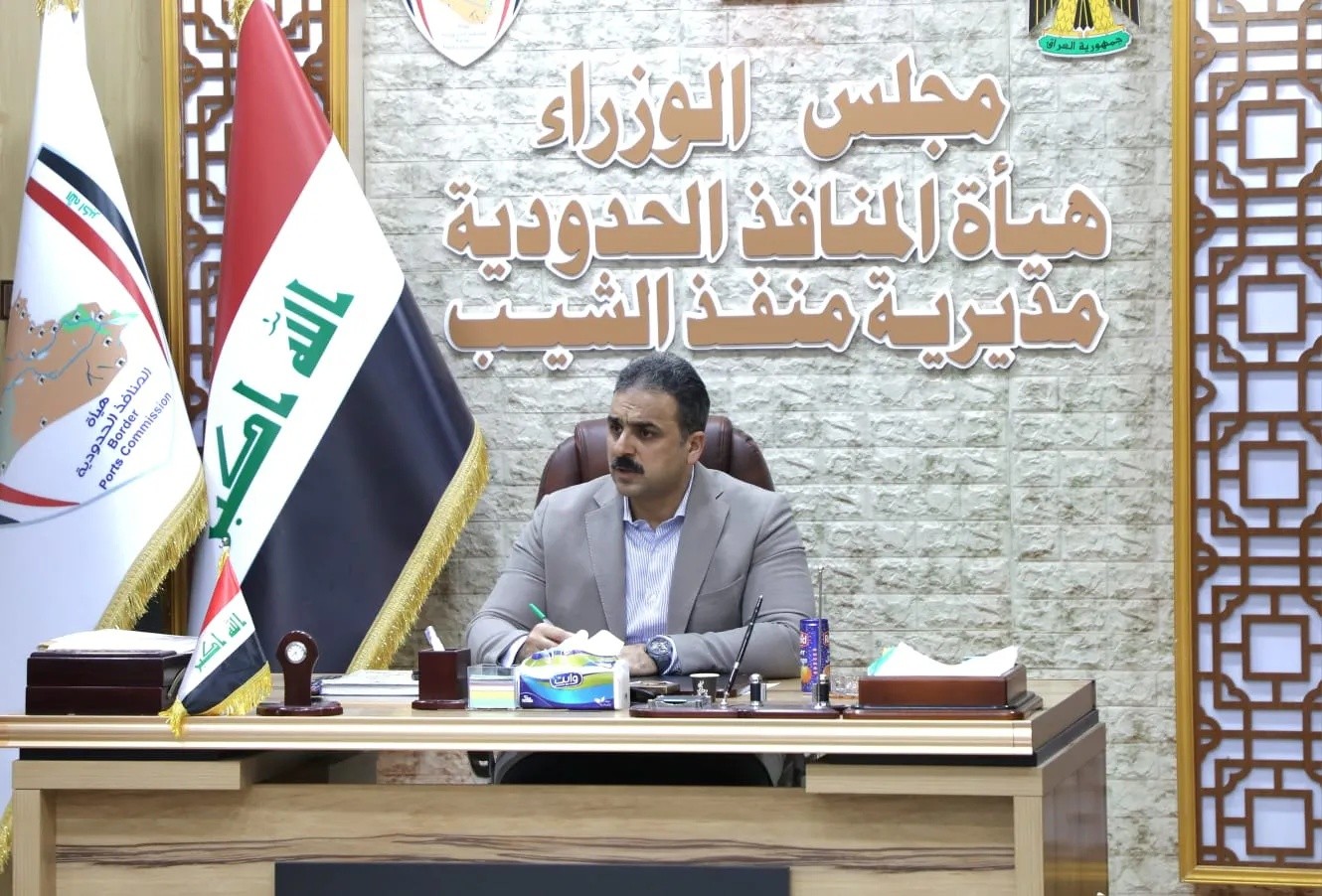 الوائلي يؤكد التصدي الحازم للتهريب والتقصير ويشدد على المساءلة بالمنافذ الحدودية