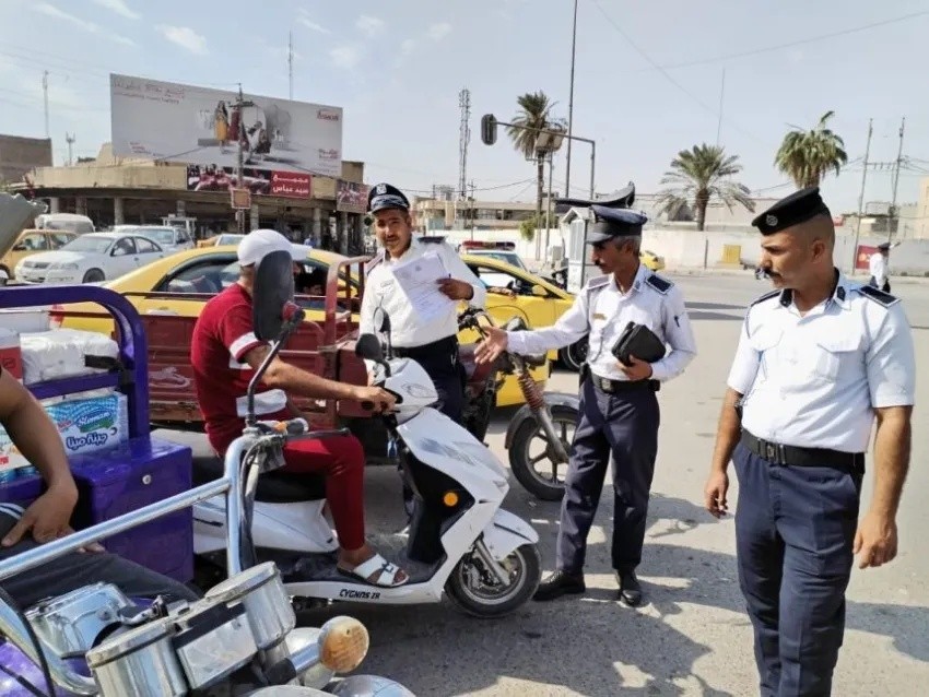 قيادة شرطة ميسان تقرر إيقاف حركة الدراجات النارية بكافة أنواعها خلال ساعات الليل