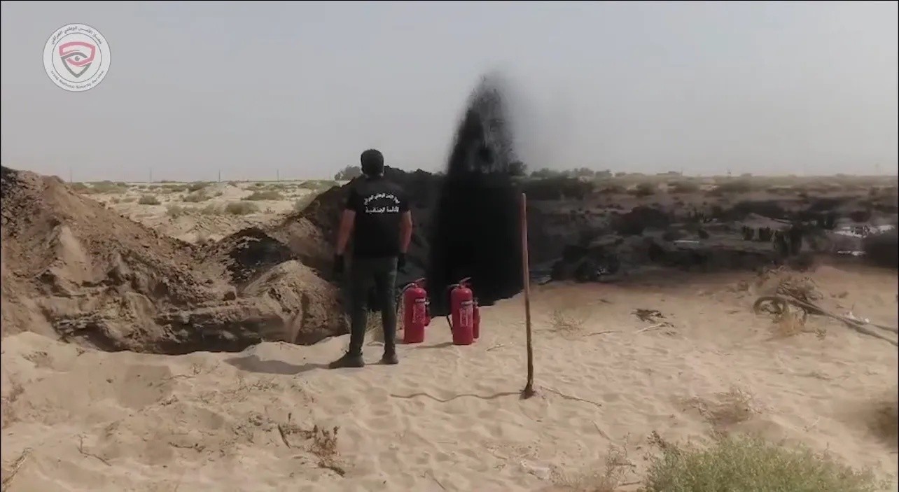 الأمن الوطني يكشف شبكة إجرامية متخصصة بسرقة وتهريب النفط الخام عبر أنبوب استراتيجي في المثنى